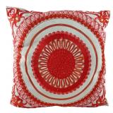 Lush Décor Embroidered Medallion Pillow 18x18