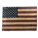 Rustic Wooden American Flag Wall Art 23.5x16.5