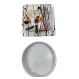Fused Art Glass & Xcell Ceramic Small Dishes