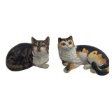 Franklin Porcelain Eric Tenney Cat Figurines