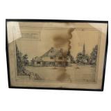 Dolley & Altman 1924 Architectural House Drawing