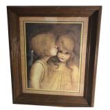 Margaret Keane Framed Art Print 17x20"