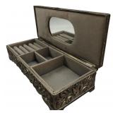 Godinger Silver 1992 Ornate Floral Jewelry Box