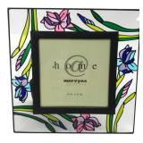 Elsa L Inc Stained Glass Style Iris Picture Frame