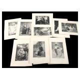 15 Vintage Illustration Book Plates 8.5x11