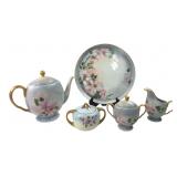 Rynne China Co. Hand-Painted Porcelain Tea Set