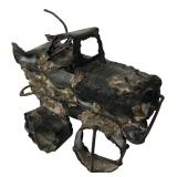 Brutalist Scrap Metal Monster Truck Sculpture