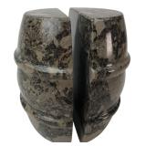 Pair of Fossil Stone Barrel Bookends