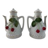 Japan Cherry Teapot Salt & Pepper Shakers