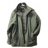 Weatherproof Green Hooded Jacket Size XL