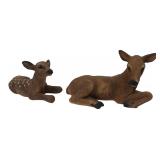 Pair of Made in USA Deer Figurines