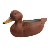 Brown Ceramic Duck Planter
