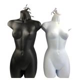 9 Hanging Female Torso Mannequins 30" H