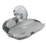FM Art Crystal Ronneby Glass Duck Figurine