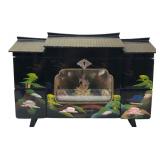 Japanese Lacquer Musical Jewelry Box Ballerina