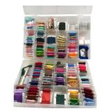 Large Lot of Embroidery Floss & Organizers