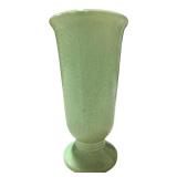 Green Mottled Glaze Art Pottery Vase