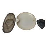 Lenox Porcelain & Mixed Vintage Ashtrays Lot of 3