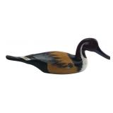 Carved Wooden Pintail Duck Decoy 16.5" L