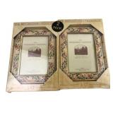 The Renaissance Collection 5x7 Floral Frames 2-Pk