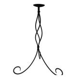Tall Wrought Iron Pillar Candle Holder