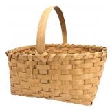 E.H. Woven Splint Gathering Basket 1988