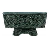 Green Glazed Ceramic Rectangular Planter