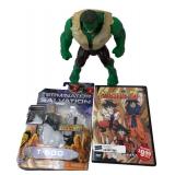 2002 Hulk Figure, Terminator T-600 & DBZ DVD
