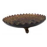 Northwood Amethyst Glass Footed Bowl 11"