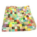 Vintage Floral Patchwork Tied Quilt