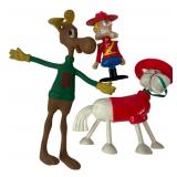Jesco & ETP Bullwinkle & Dudley Toy Figures