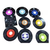 Mixed Lot of 9 Vintage 45 RPM Vinyl Records