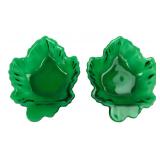 VTG Anchor Hocking Fire-King Leaf Dishes
