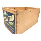 Hill Top Brand Washington Apples Wooden Crate