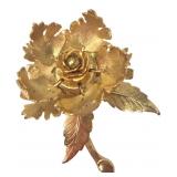 Warner Gold-Tone Layered Floral Brooch