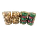 4 Tubes Holiday Home Teardrop Ornaments