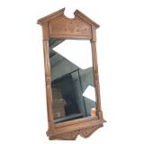 Colonial Revival Faux Wood Wall Mirror