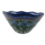Kalich Boleslawiec Unikat Polish Pottery Bowl 6"