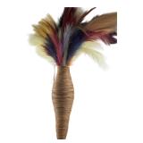 Tall Woven Rattan Floor Vase & Pampas Grass