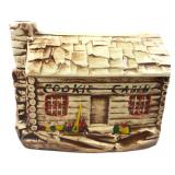 USA Pottery Cookie Cabin Ceramic Jar