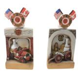 L.D.L. 1976 IAFF Fire Engine Ceramic Decanters