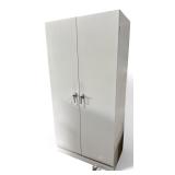 Tall Metal 2-Door Storage Cabinet