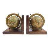 Pair of Vintage Italian Style Globe Bookends