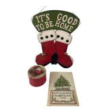 Christmas Decor Lot with PA Dutch Book