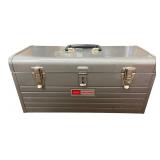 Sears Craftsman Grey Metal Toolbox With Tools