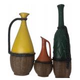 Sexton Cast Metal Bottle Wall Plaques Set of 3