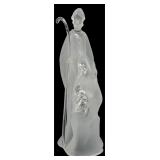 Frosted Glass Holy Family Nativity Figurine