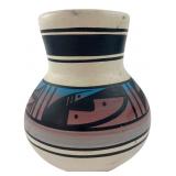 Naatsiilid Pottery Signed Navajo Vase