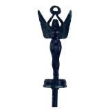 Cast Metal Winged Mascot Hood Ornament