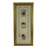Framed Vintage Botanical Trade Cards
